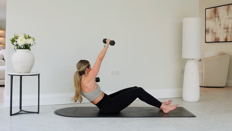 25 Minute Power Pilates With Weights